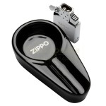 Set cadou Zippo pentru fumator de trabuc - bricheta Zippo cu dublu jet pentru aprins trabucuri si scrumiera pentru un singur trabuc